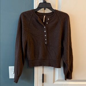 Free People Porta Cashmere Henley